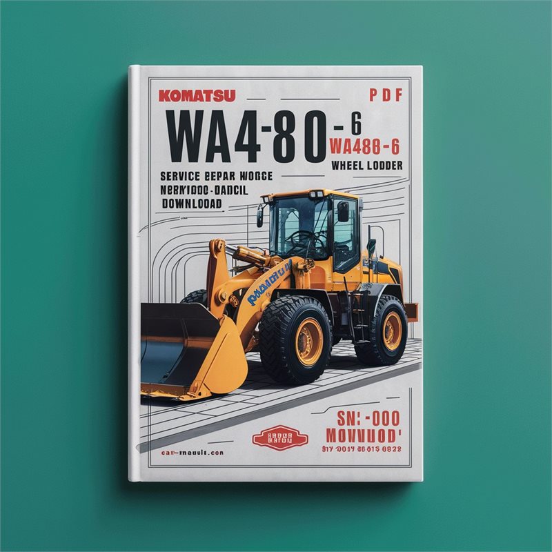 Komatsu WA470-6 WA480-6 Wheel Loader Service Repair Workshop Manual (SN: 85001 and up)