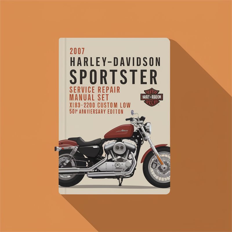 2007 Harley-Davidson Sportster Service Repair Manual SET XL883 XL1200 Custom Low Roadster 50th Anniversary Edition