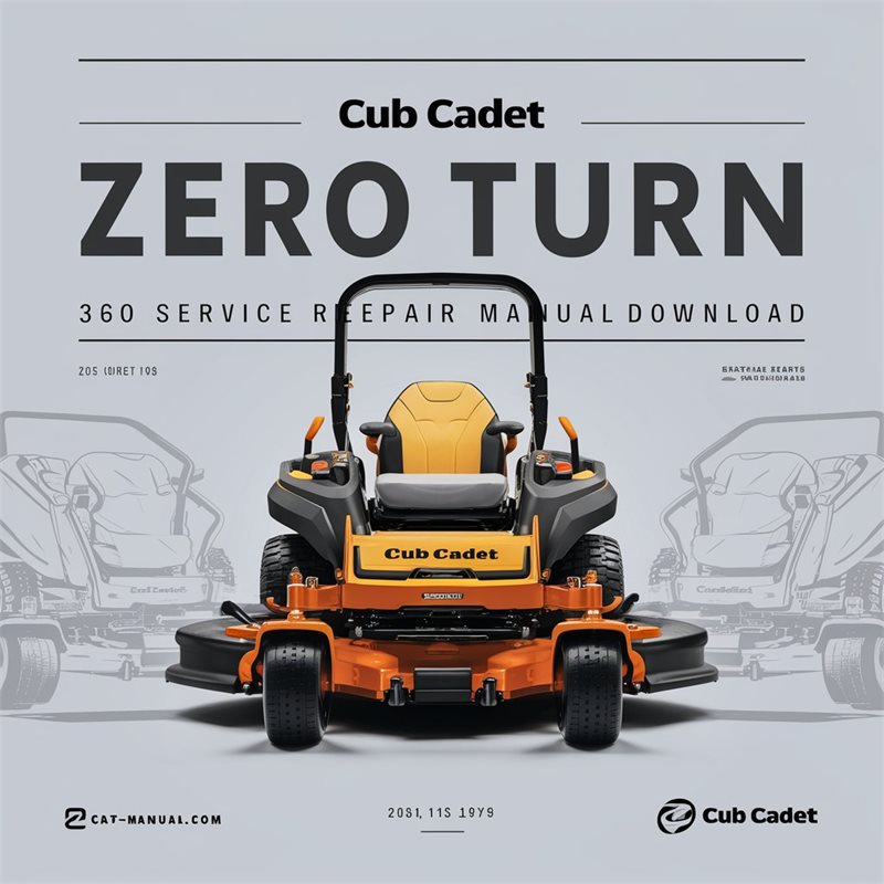 Cub Cadet Z Series Zero Turn 360 Service Repair Manual