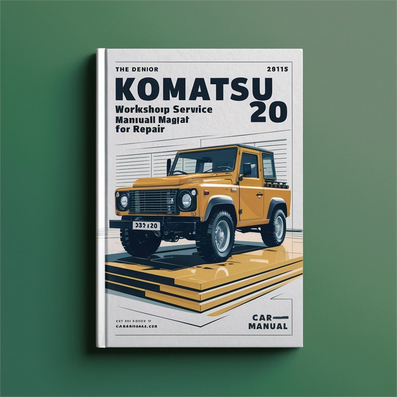 Komatsu D31Q 20 Workshop Service Manual for Repair