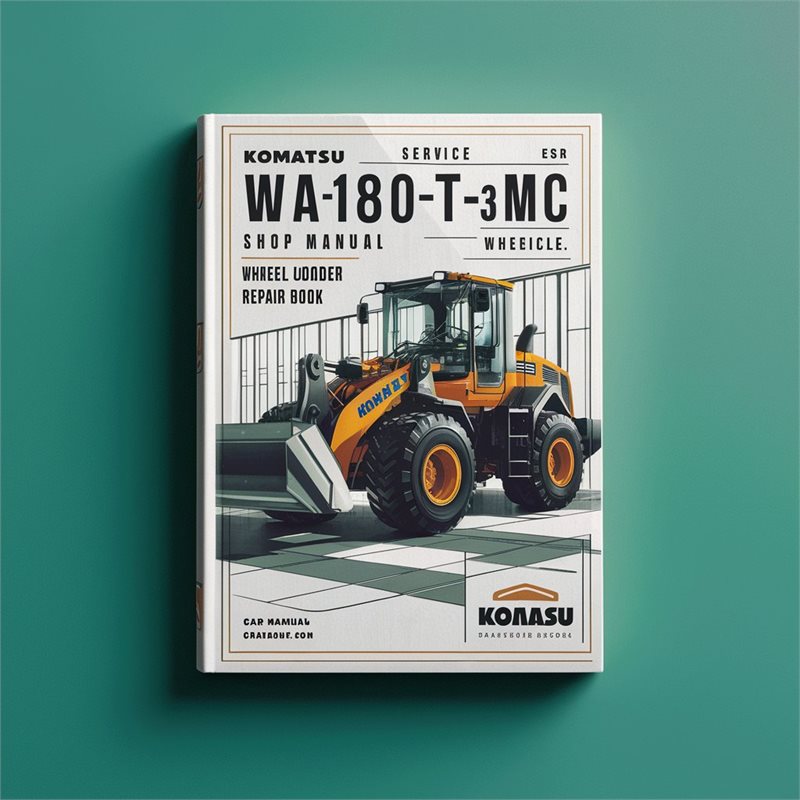 Komatsu Service WA180PT-3MC Shop Manual Wheel Loader Workshop Repair Book