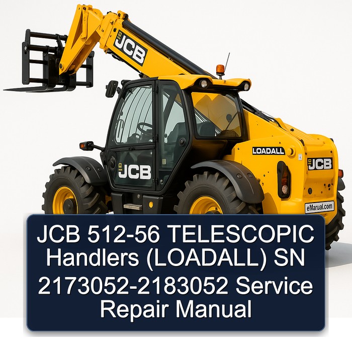 JCB 512-56 TELESCOPIC Handlers (LOADALL) SN 2173052-2183052 Service Repair Manual
