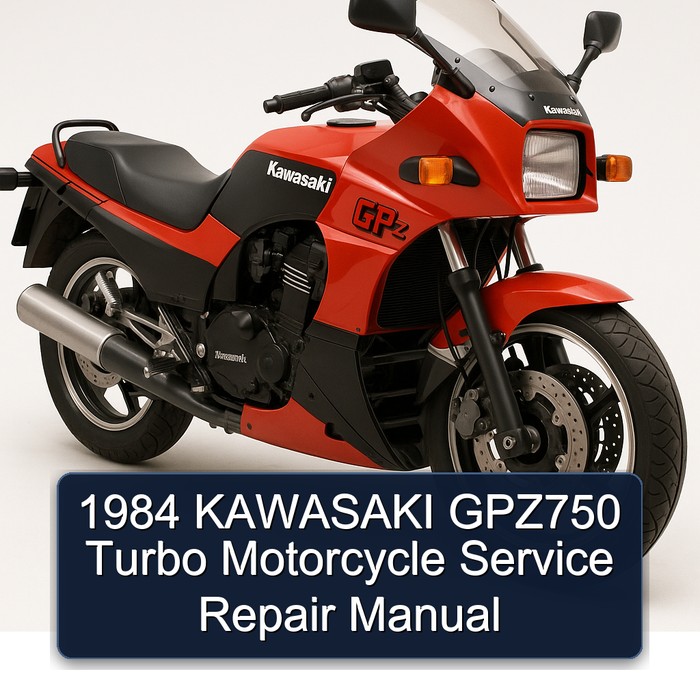 1984 KAWASAKI GPZ750 Turbo Motorcycle Service Repair Manual