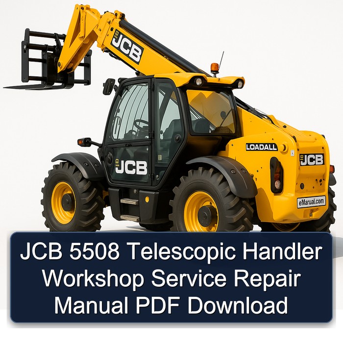 JCB 5508 Telescopic Handler Workshop Service Repair Manual PDF Download