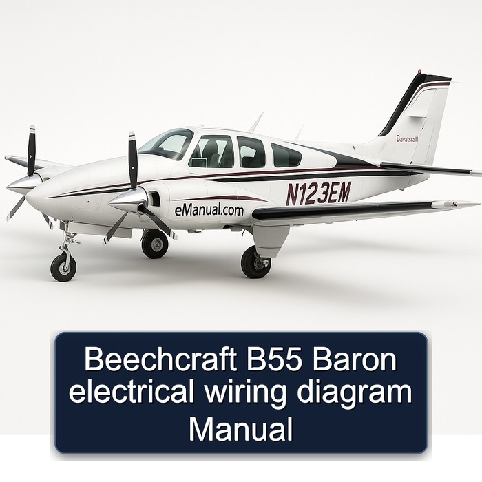 Beechcraft B55 Baron electrical wiring diagram Manual
