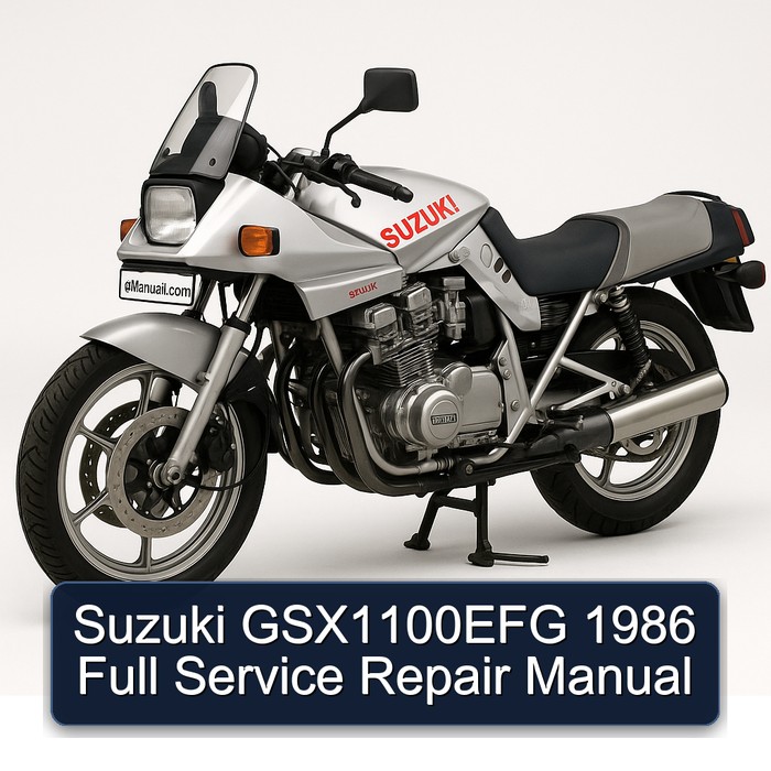 Suzuki GSX1100EFG 1986 Full Service Repair Manual