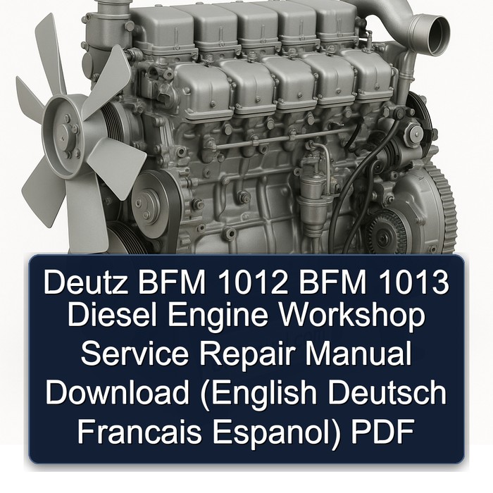 Deutz BFM 1012 BFM 1013 Diesel Engine Workshop Service Repair Manual Download (English Deutsch Francais Espanol) PDF