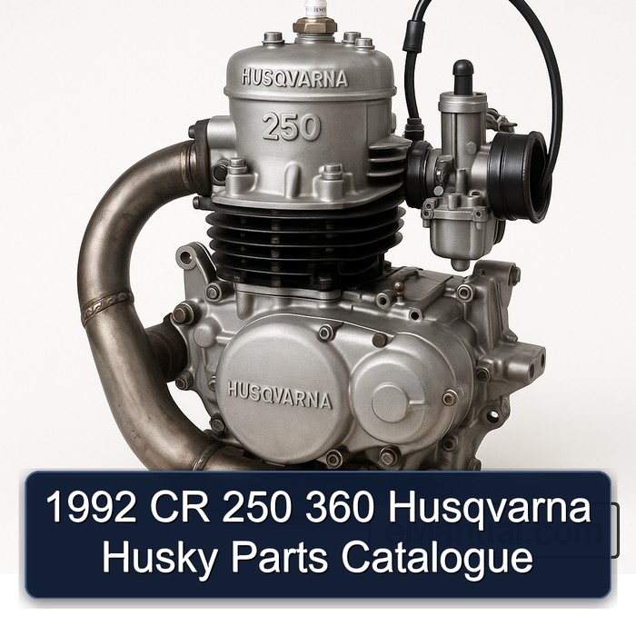 1992 CR 250 360 Husqvarna Husky Parts Catalogue