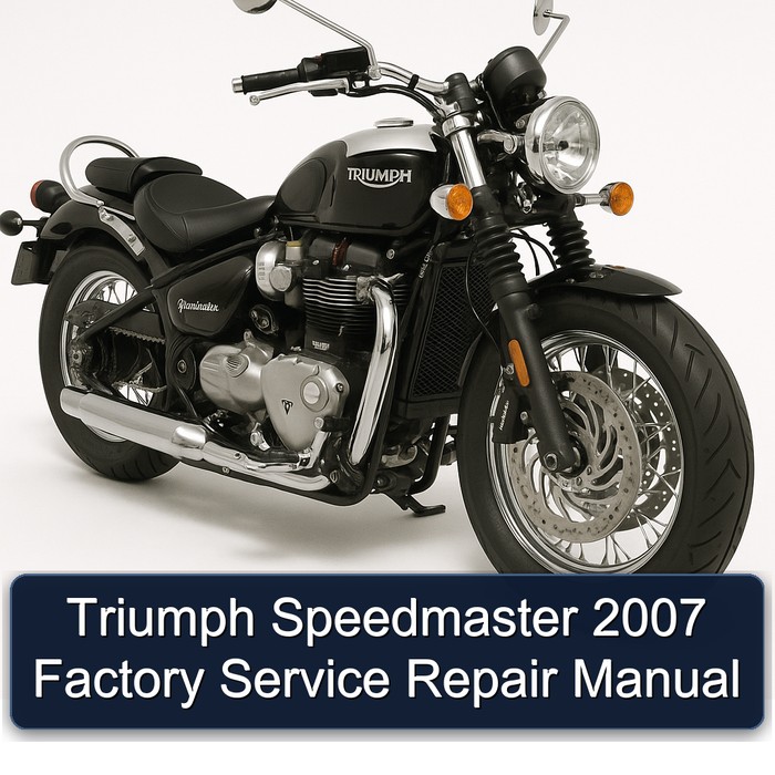 Triumph Speedmaster 2007 Factory Service Repair Manual