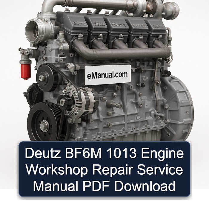 Deutz BF6M 1013 Engine Workshop Repair Service Manual PDF Download