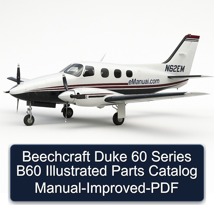 Beechcraft Duke 60 Series B60 Illustrated Parts Catalog Manual-Improved-PDF
