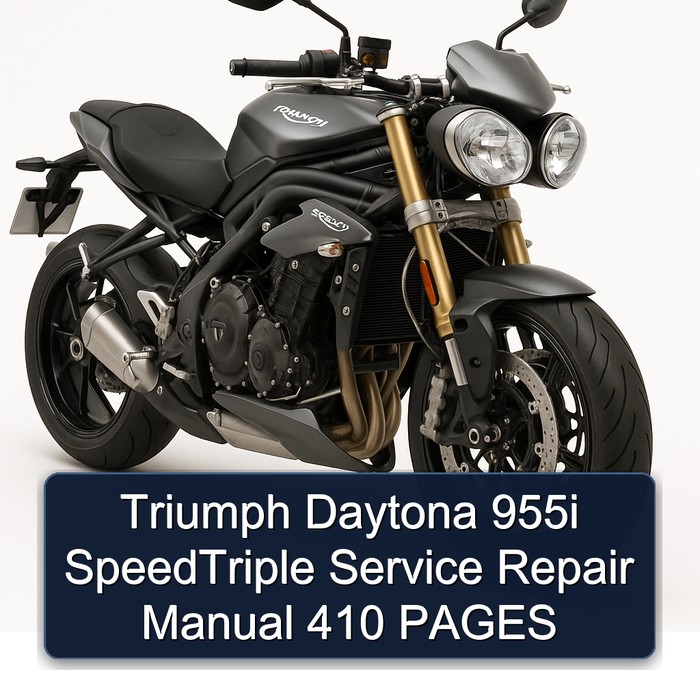 Triumph Daytona 955i SpeedTriple Service Repair Manual 410 PAGES