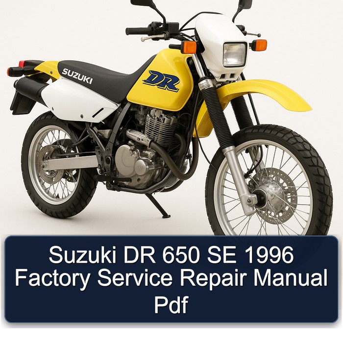 Suzuki DR 650 SE 1996 Factory Service Repair Manual Pdf