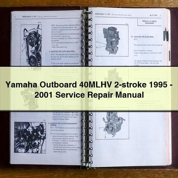 Yamaha Outboard 40MLHV 2-stroke 1995-2001 Service Repair Manual