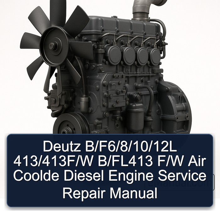 Deutz B/F6/8/10/12L 413/413F/W B/FL413 F/W Air Coolde Diesel Engine Service Repair Manual