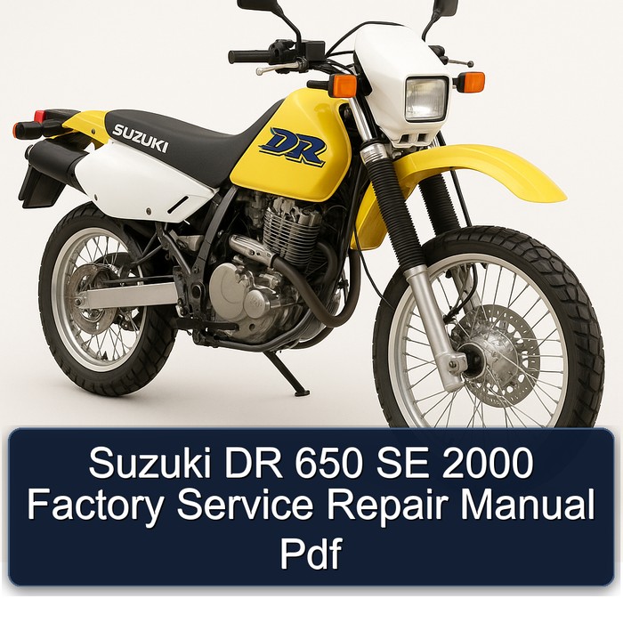 Suzuki DR 650 SE 2000 Factory Service Repair Manual Pdf