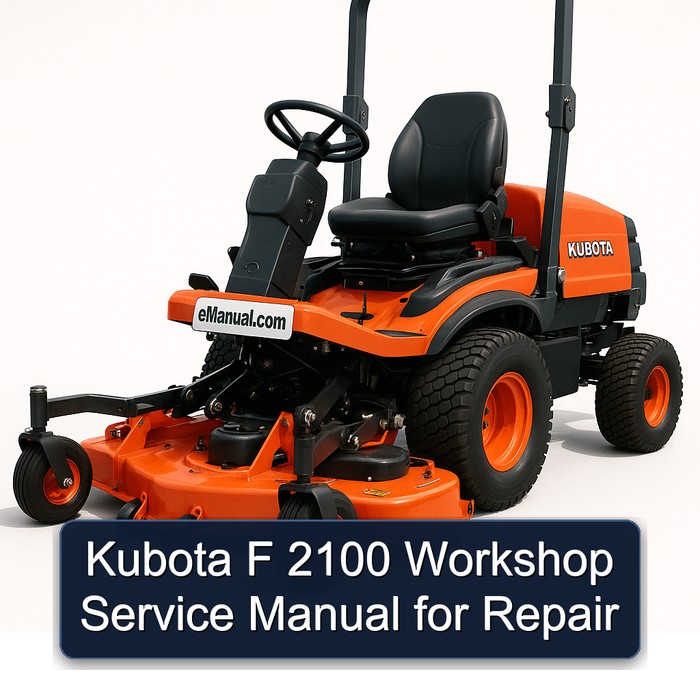 Kubota F 2100 Workshop Service Manual for Repair