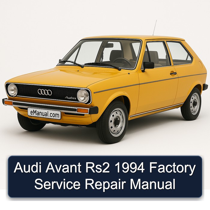 Audi Avant Rs2 1994 Factory Service Repair Manual