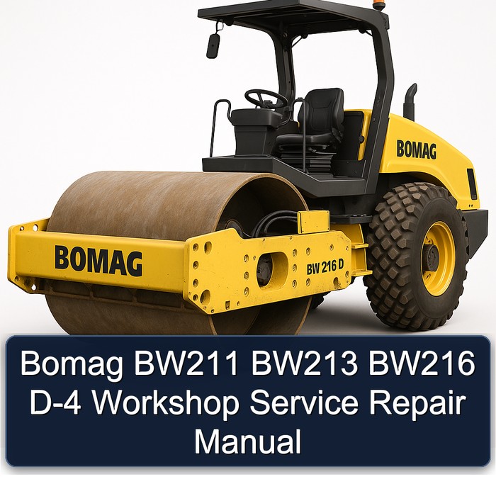 Bomag BW211 BW213 BW216 D-4 Workshop Service Repair Manual