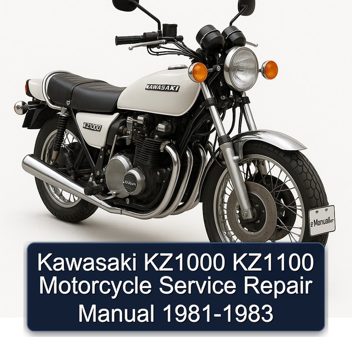 Kawasaki KZ1000 KZ1100 Motorcycle Service Repair Manual 1981-1983