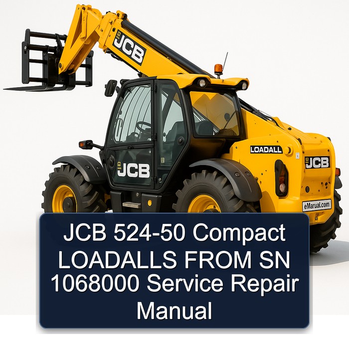 JCB 524-50 Compact LOADALLS FROM SN 1068000 Service Repair Manual