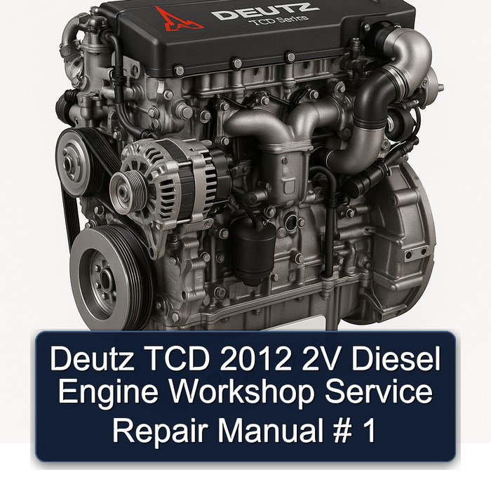 Deutz TCD 2012 2V Diesel Engine Workshop Service Repair Manual # 1