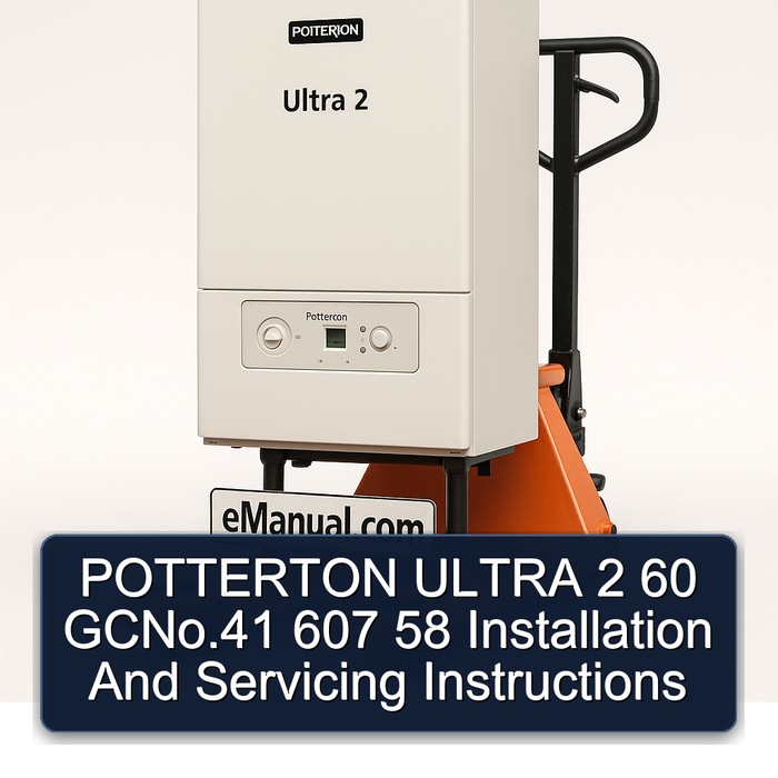 POTTERTON ULTRA 2 60 GCNo.41 607 58 Installation And Servicing Instructions