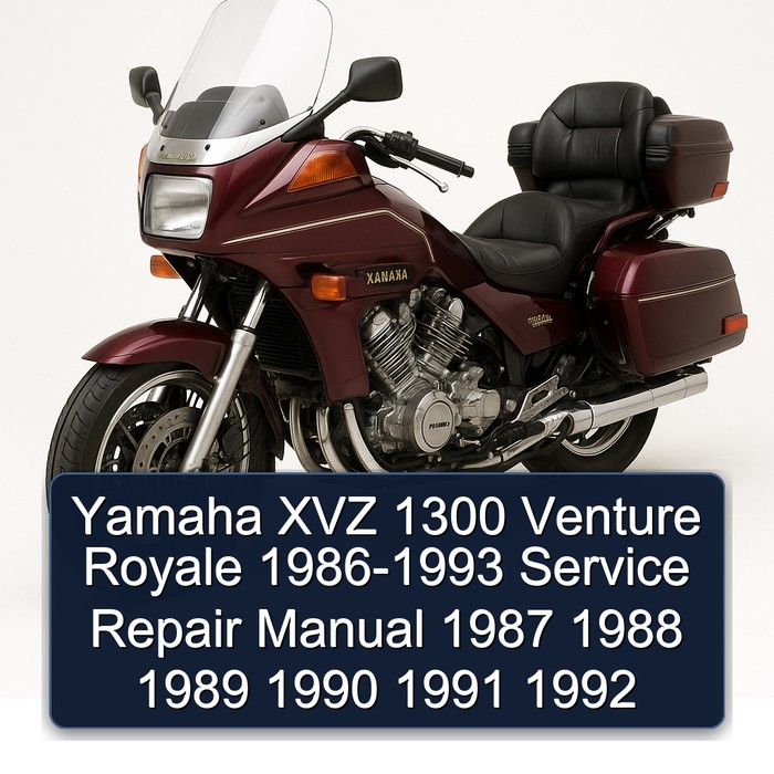 Yamaha XVZ 1300 Venture Royale 1986-1993 Service Repair Manual 1987 1988 1989 1990 1991 1992