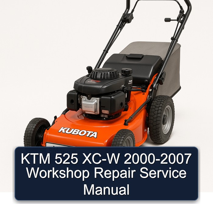 KTM 525 XC-W 2000-2007 Workshop Repair Service Manual