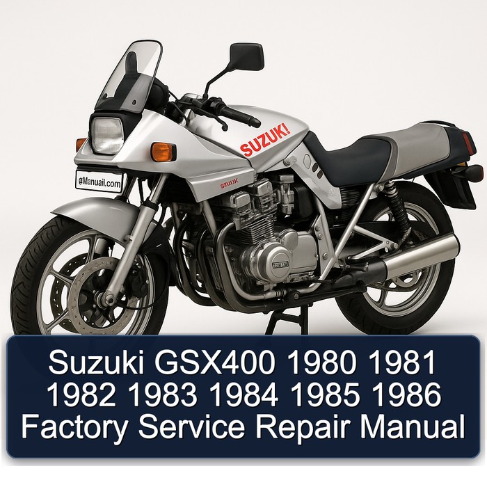Suzuki GSX400 1980 1981 1982 1983 1984 1985 1986 Factory Service Repair Manual