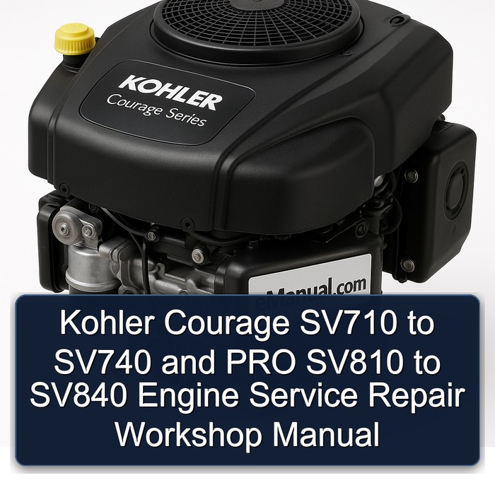 Kohler Courage SV710 to SV740 and PRO SV810 to SV840 Engine Service Repair Workshop Manual