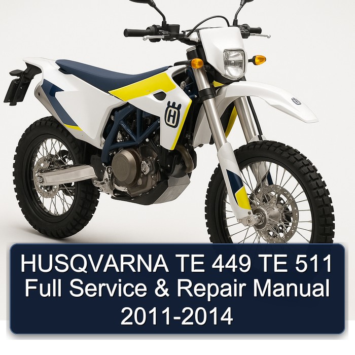 HUSQVARNA TE 449 TE 511 Full Service & Repair Manual 2011-2014