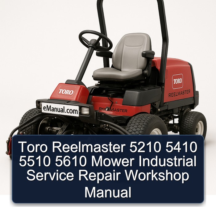 Toro Reelmaster 5210 5410 5510 5610 Mower Industrial Service Repair Workshop Manual