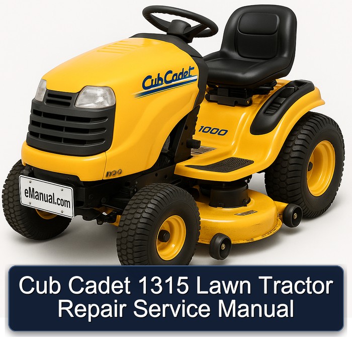 Cub Cadet 1315 Lawn Tractor Repair Service Manual