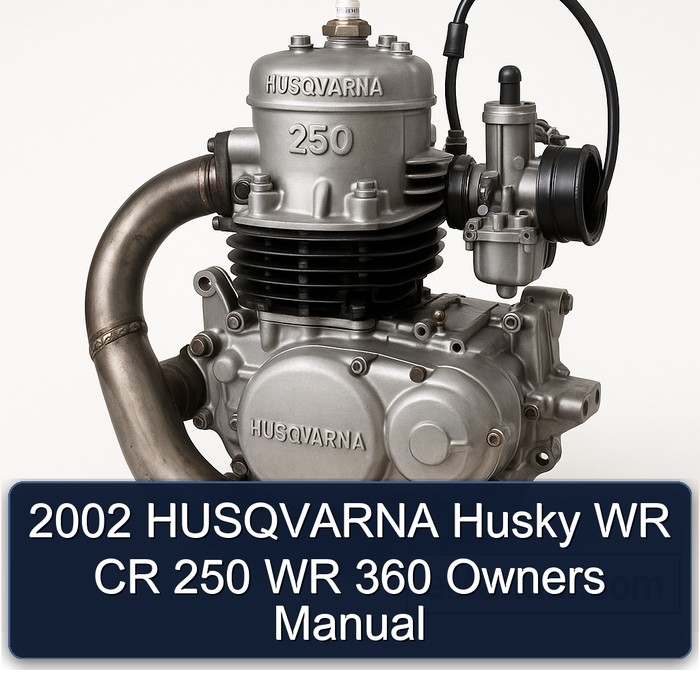 2002 HUSQVARNA Husky WR CR 250 WR 360 Owners Manual