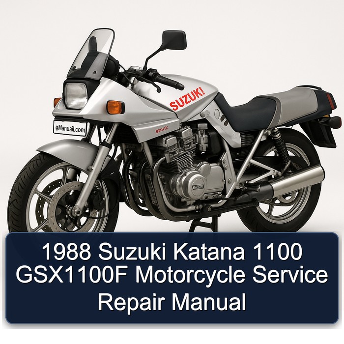 1988 Suzuki Katana 1100 GSX1100F Motorcycle Service Repair Manual