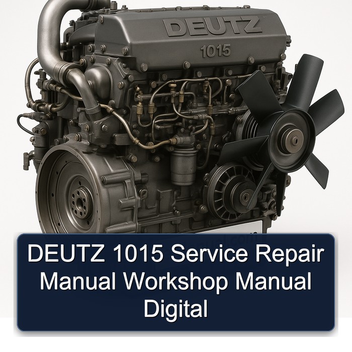 DEUTZ 1015 Service Repair Manual Workshop Manual Digital