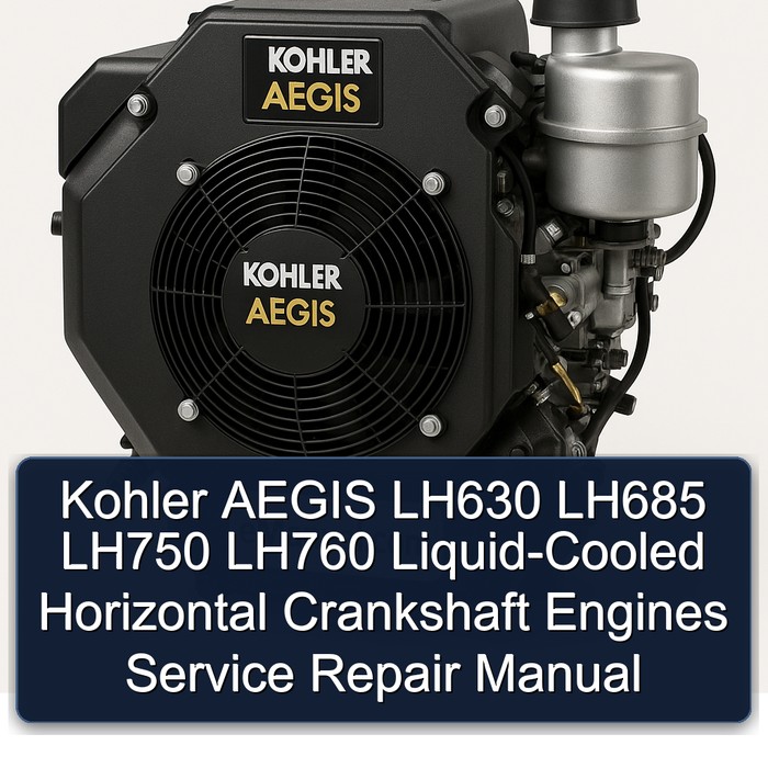 Kohler AEGIS LH630 LH685 LH750 LH760 Liquid-Cooled Horizontal Crankshaft Engines Service Repair Manual