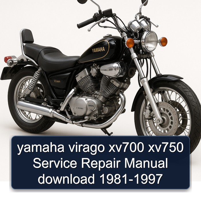 yamaha virago xv700 xv750 Service Repair Manual download 1981-1997