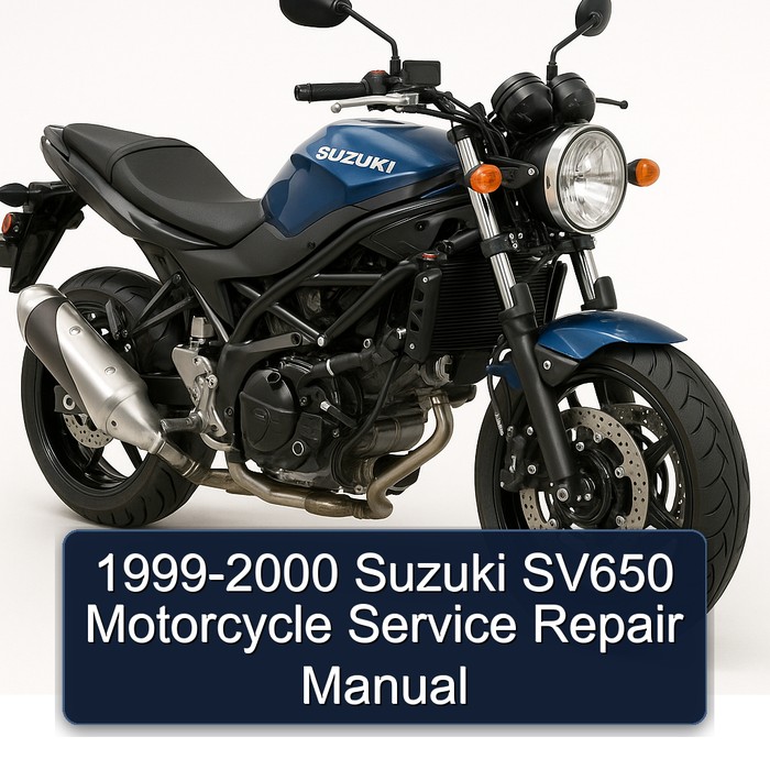 1999-2000 Suzuki SV650 Motorcycle Service Repair Manual