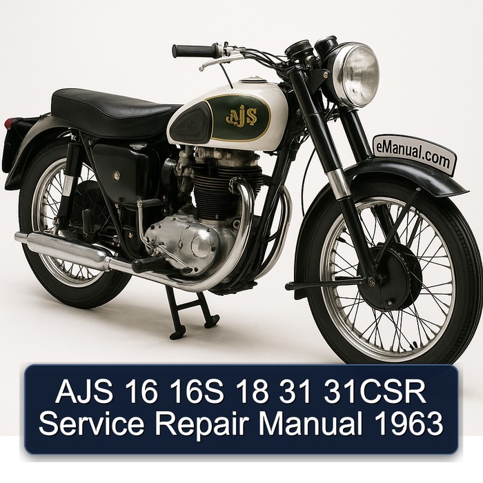 AJS 16 16S 18 31 31CSR Service Repair Manual 1963