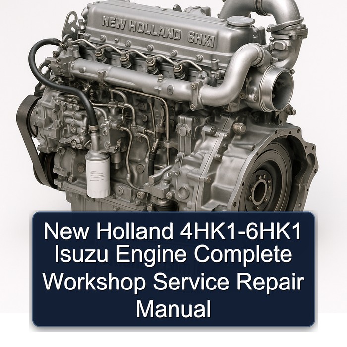 New Holland 4HK1-6HK1 Isuzu Engine Complete Workshop Service Repair Manual