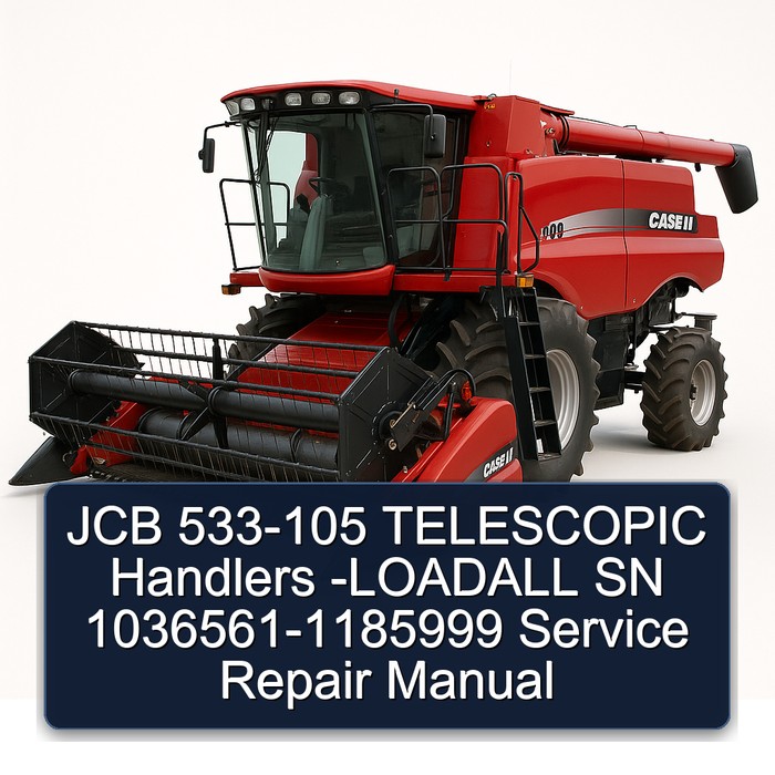 JCB 533-105 TELESCOPIC Handlers -LOADALL SN 1036561-1185999 Service Repair Manual