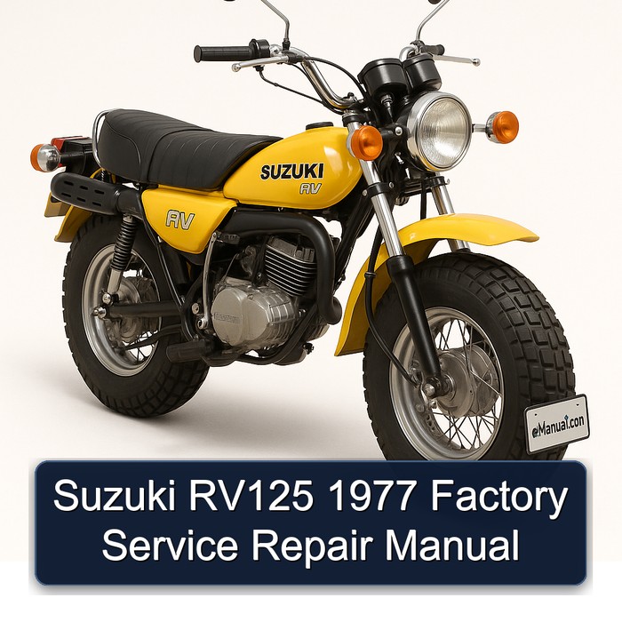 Suzuki RV125 1977 Factory Service Repair Manual