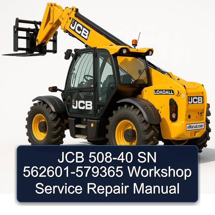 JCB 508-40 SN 562601-579365 Workshop Service Repair Manual