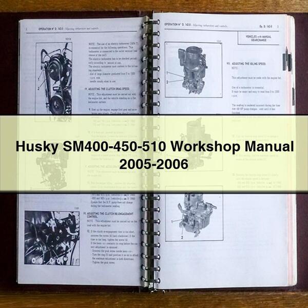 Husky SM400-450-510 Workshop Manual 2005-2006