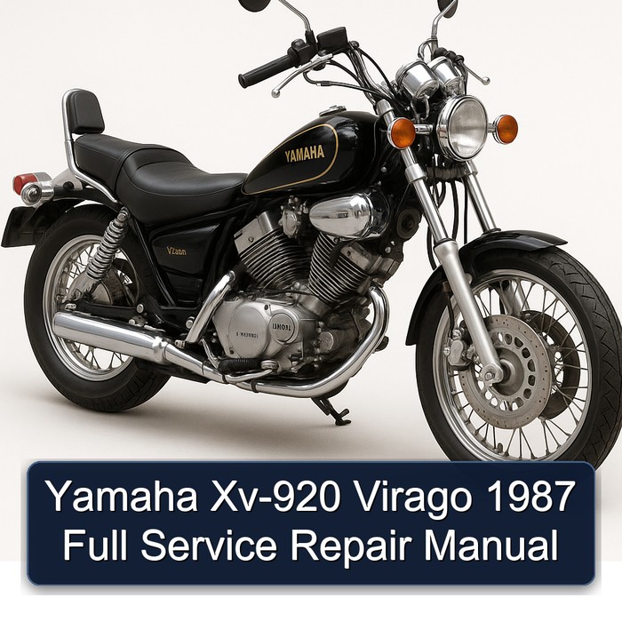 Yamaha Xv-920 Virago 1987 Full Service Repair Manual