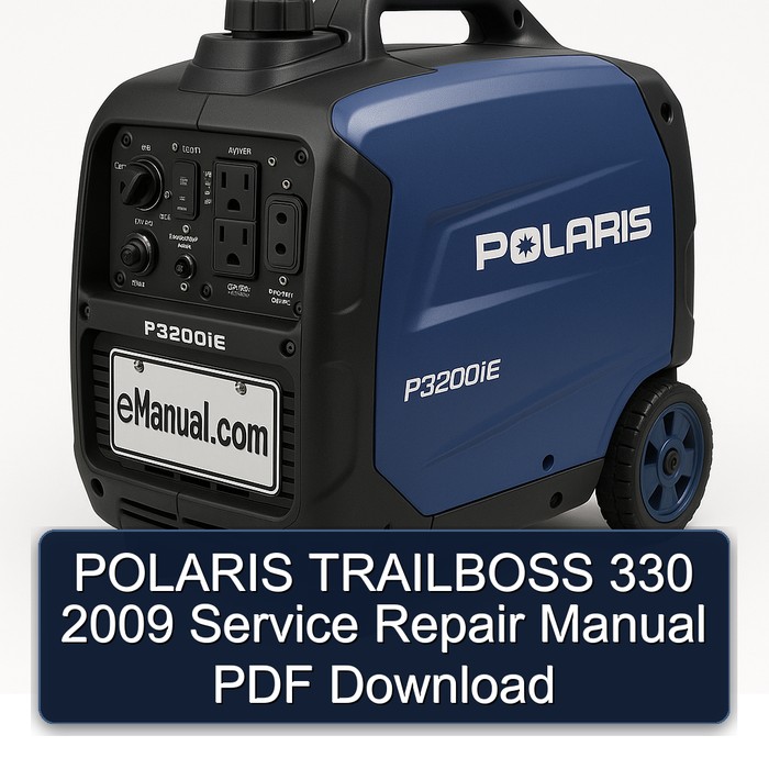 POLARIS TRAILBOSS 330 2009 Service Repair Manual PDF Download