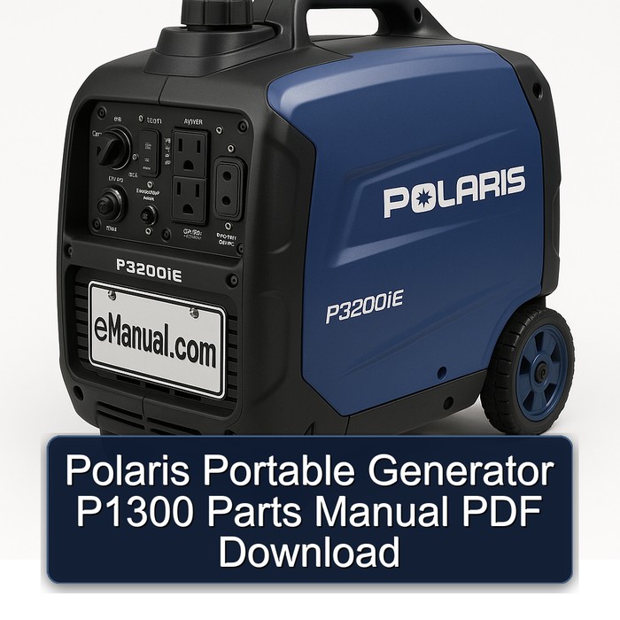 Polaris Portable Generator P1300 Parts Manual PDF Download