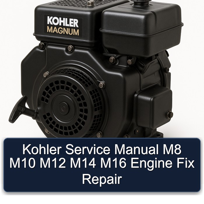 Kohler Service Manual M8 M10 M12 M14 M16 Engine Fix Repair